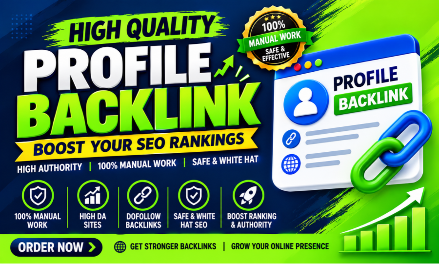 I will create 100 high DA profile backlinks and boost your Google visibility