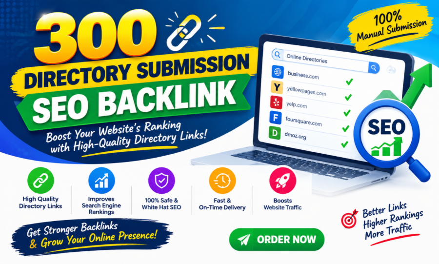 I will do 100 manual directory submission backlinks on quality DA 40+ sites