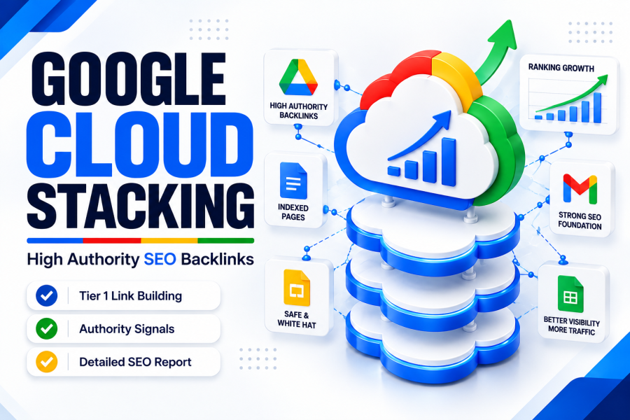 I Will Create 25 Google Cloud Stacking Backlinks