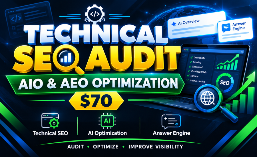 I Will Do Technical SEO Audit, AIO & AEO Optimization for Your Website