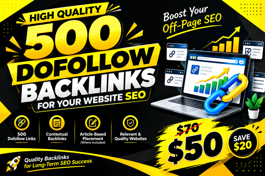 I Will Build 500 Quality Dofollow Backlinks to Boost Your Website SEO