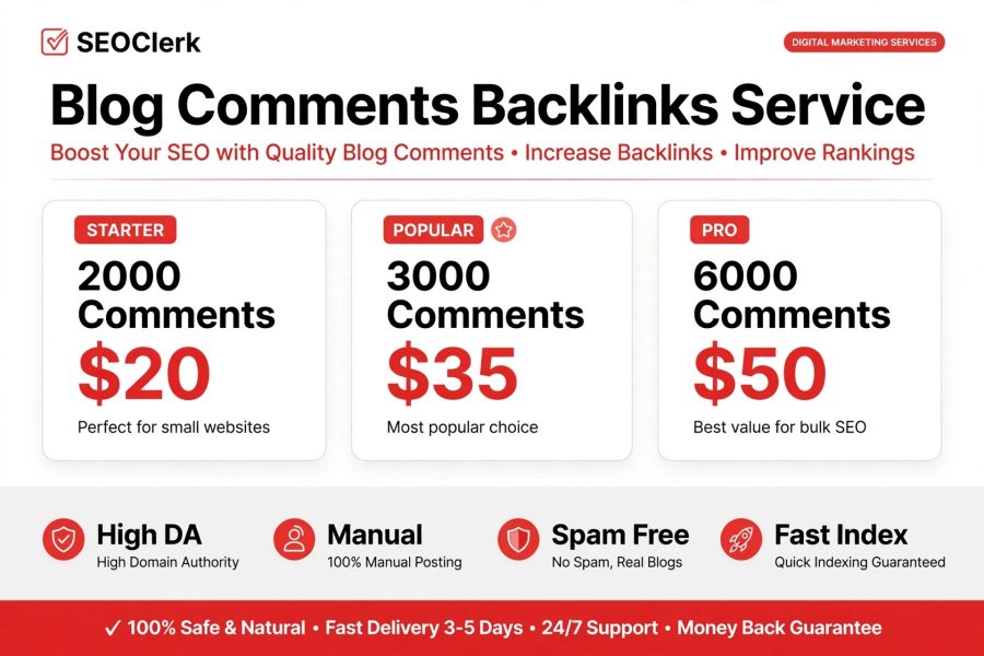 I will do 2000 3000 6000 high DA blog comments manual backlinks