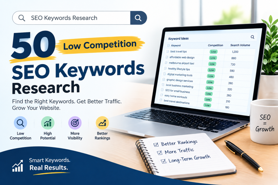 Find 50 Low Competition SEO Keywords For Any Niche