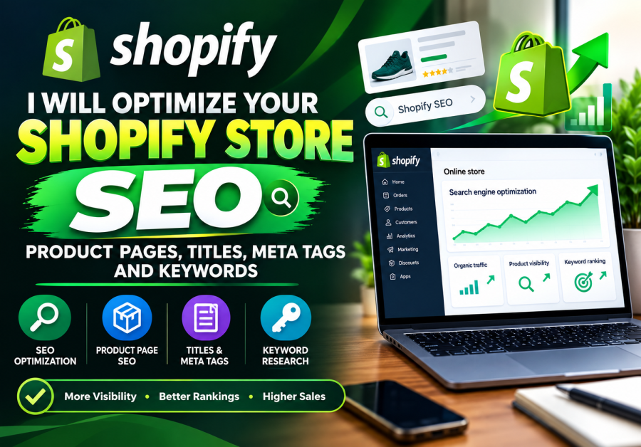 I will do complete Shopify SEO and optimize your store for better search visibility