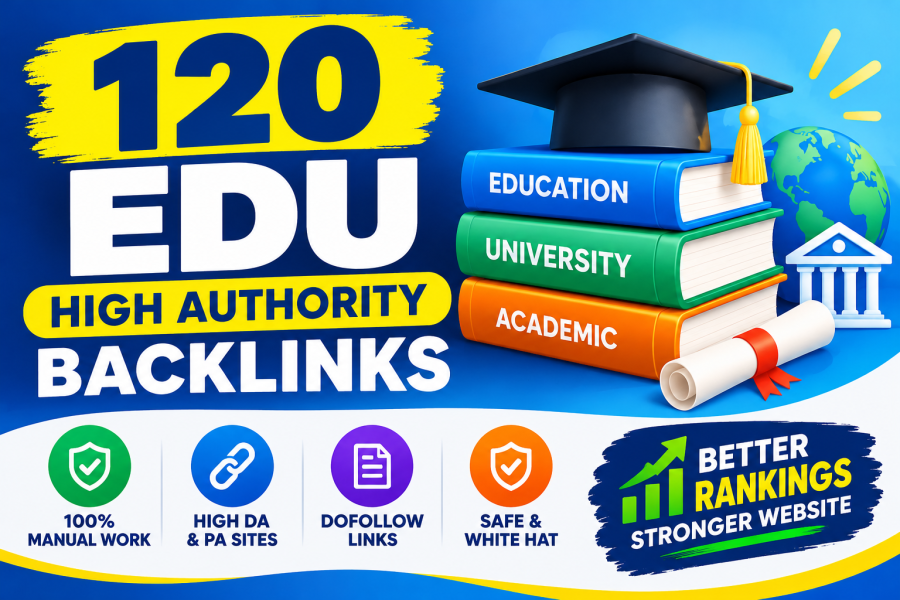 I will create 120 manual EDU GOV backlinks for SEO