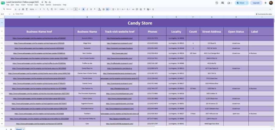 Targeted Business Lead List Building from Maps & Yellow Pages