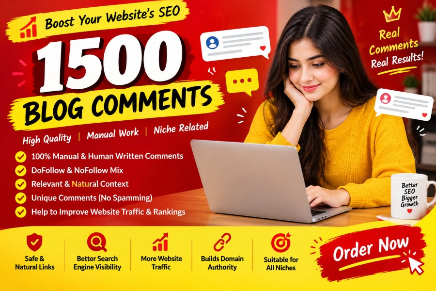 I Will Provide 1500 High Quality Blog Comments for SEO Link Building