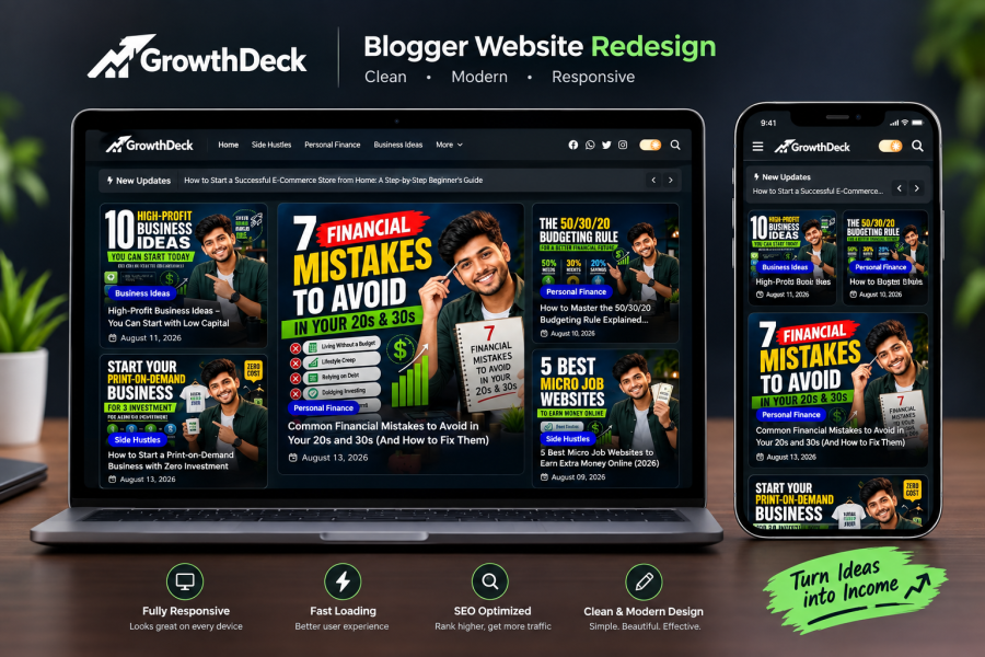 I will design blogger template and customize blogspot website