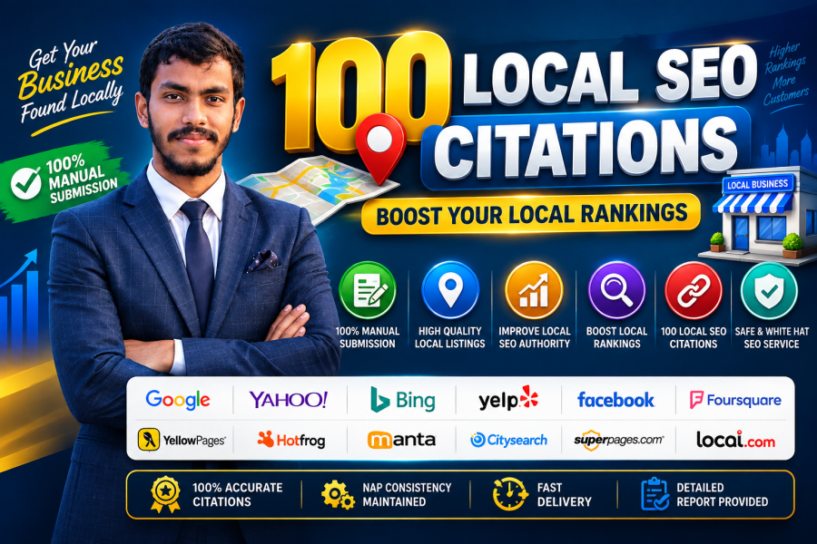 I will build 100 high quality local SEO citations to boost rankings