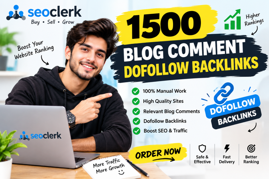 I will provide 1500 Blog Comment SEO dofollow backlinks