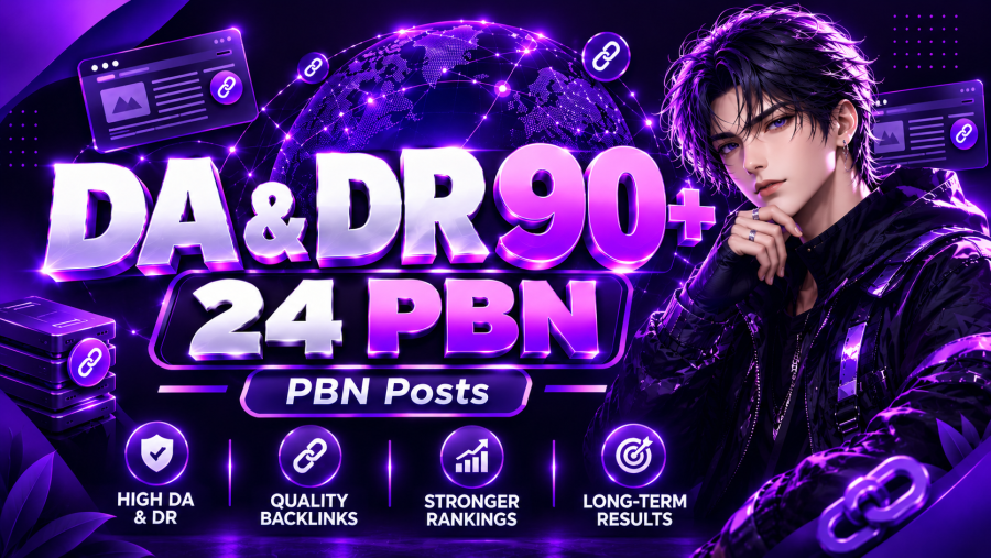 Get 24 Manual DA DR 90+ PBN Backlinks to Boost your website rankings