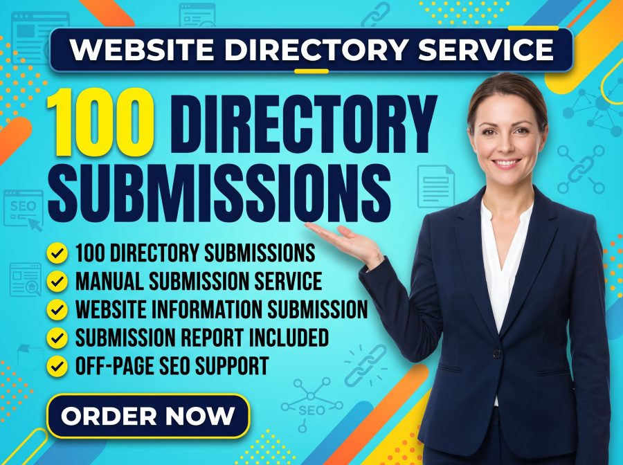 I will manually submit your website to 100 directories for SEO