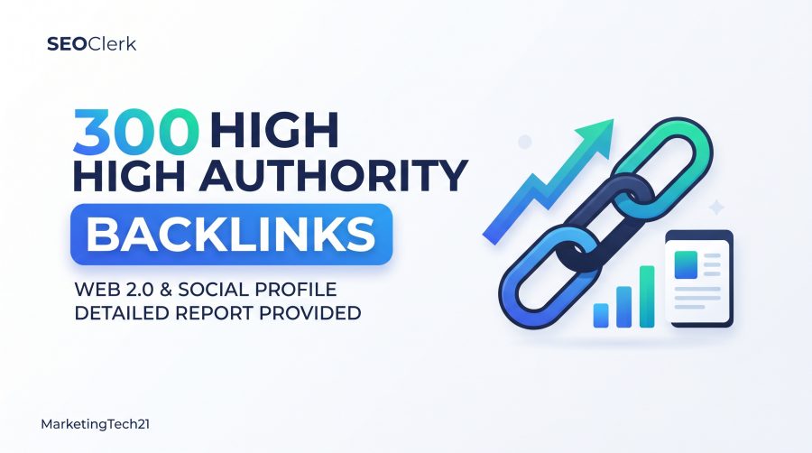 300 High Authority Profile, Web 2.0 & Social Profile Backlinks with Detailed Report