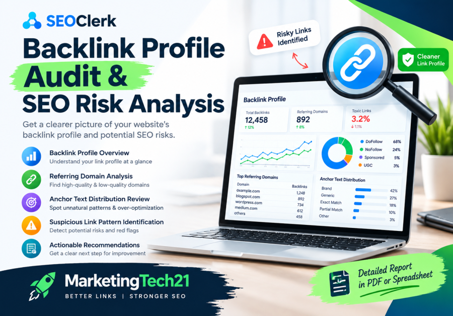 Backlink Profile Audit & SEO Risk Analysis With Optimized & Clean Excel/PDF Format Report
