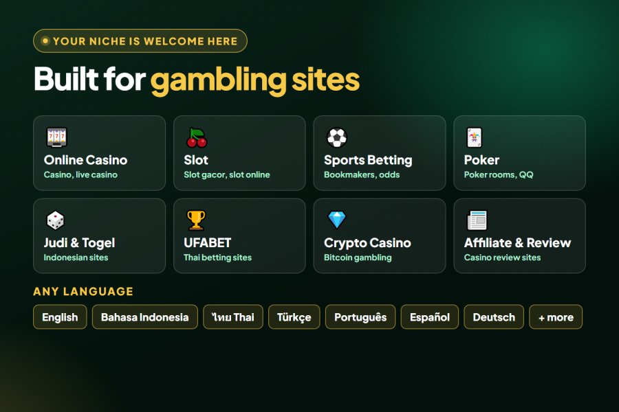3,300 Casino Backlinks 3-Tier Pyramid DA 50+ for Slot, Judi, Poker & Betting