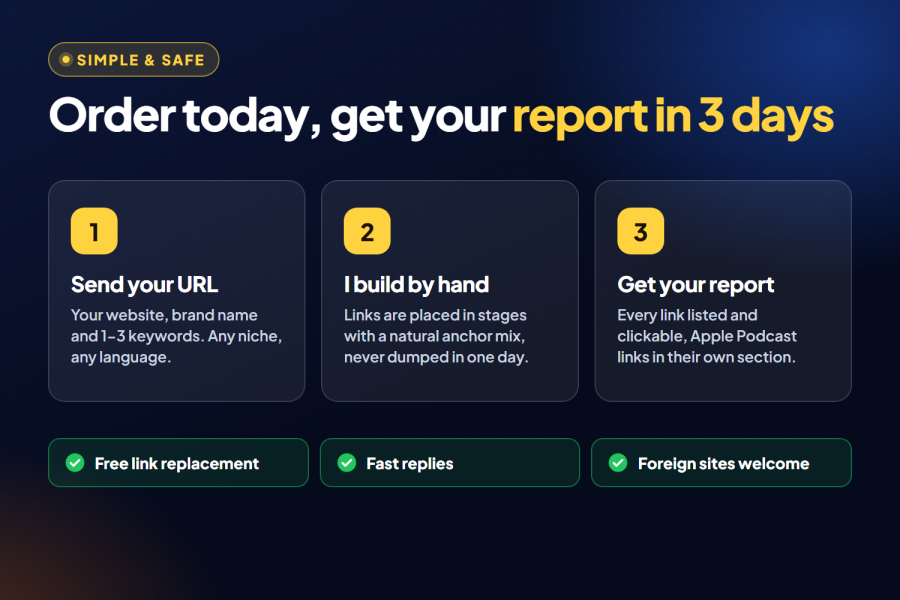 150 Manual DA 50+ Backlinks + Rare Dofollow Apple Podcast Links - Full Report