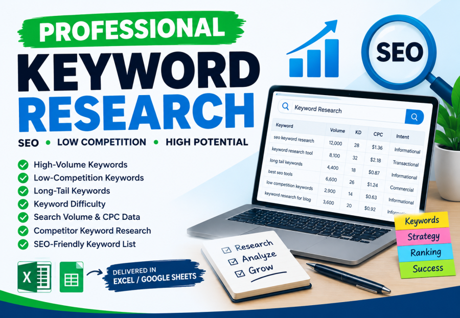 I will do low competitive keyword research for your blog