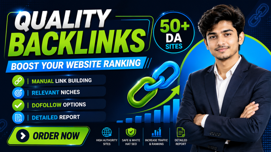 I will build high quality backlinks for off page SEO and link building