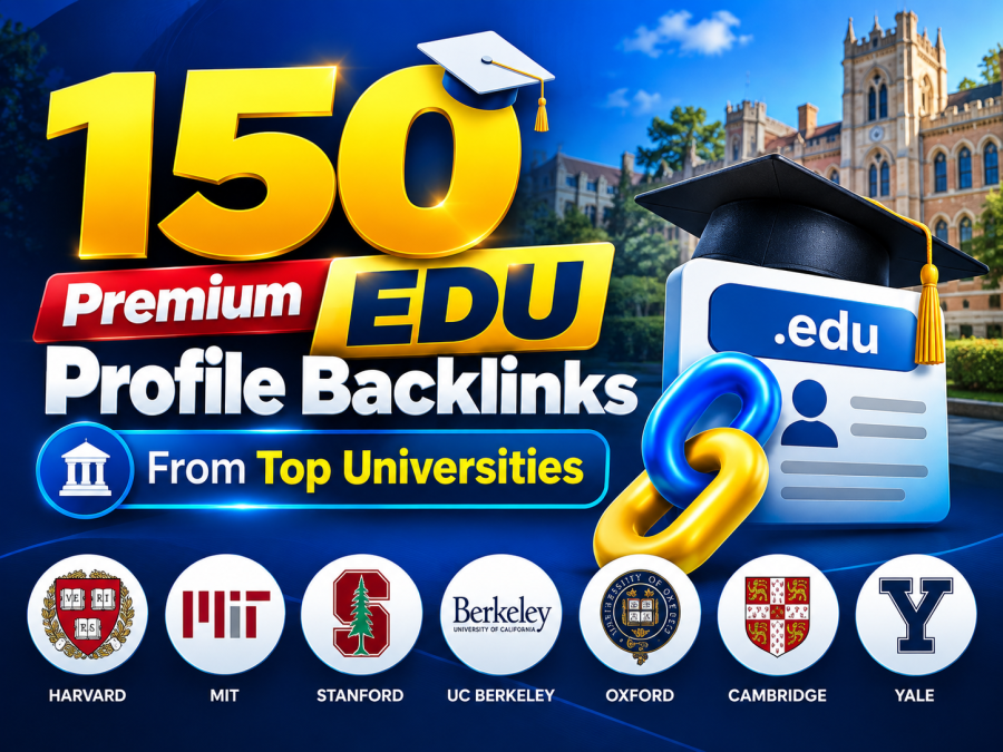 150 Premium EDU/GOV Profile Backlinks | High Authority EDU Backlinks