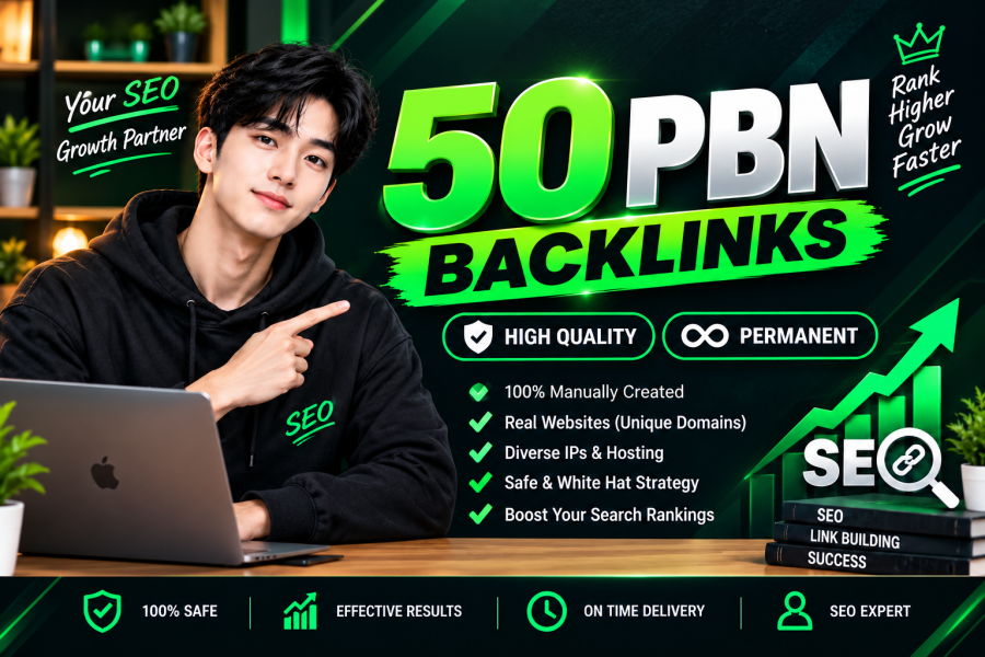 50 Premium PBN Backlinks High Authority SEO Links