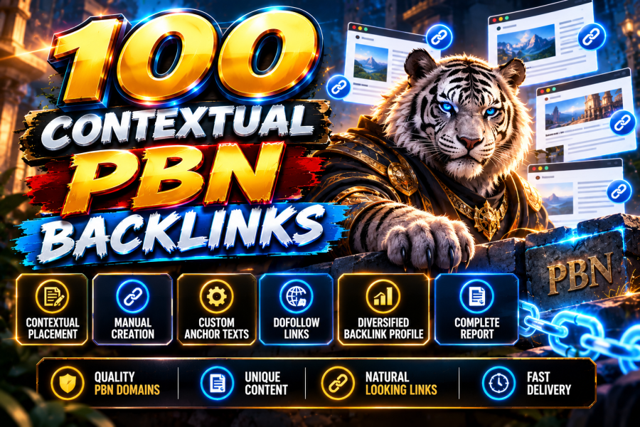 I Will Create 100 Contextual PBN Backlinks for Your Website