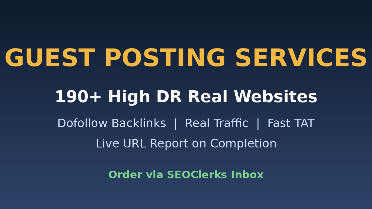 I will publish a guest post with dofollow backlink on real high DR sites