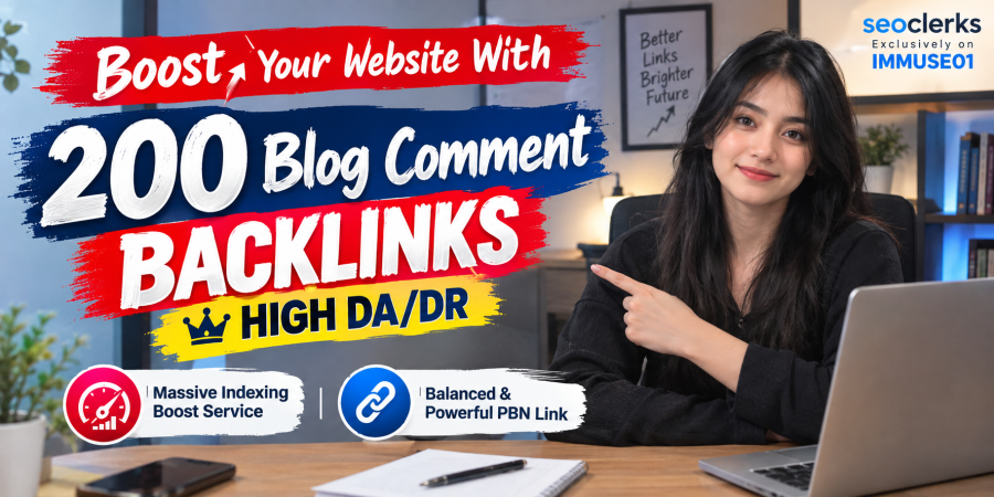 Get 200 Manual Blog Comment Backlinks to Boost Your Website SEO Authority & Ranking