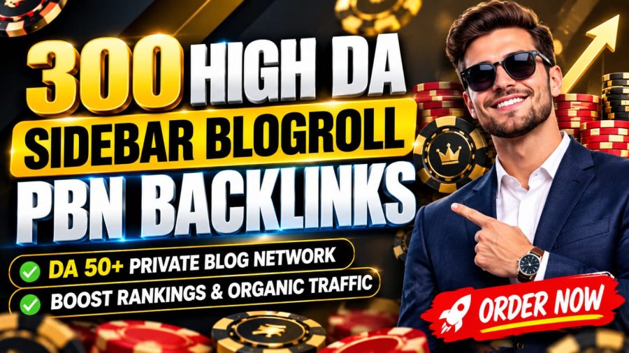 300 Premium PBNs Sidebar Blogroll Backlinks From DA50+ Websites
