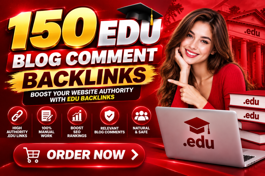 150 Authority EDU blog comments High DR manual SEO backlinks 