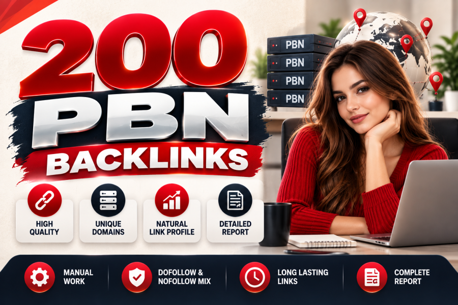 I Will Build 200 High Quality PBN Backlinks for Your Website