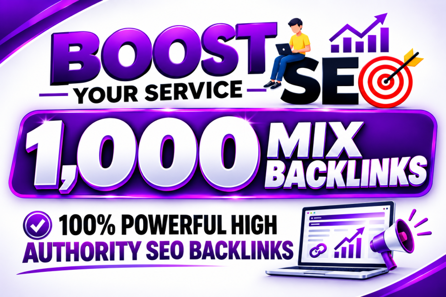 1000 Mix SEO Backlinks Tier 1 + Tier 2 Profiles, Web 2.0, Edu, Articles & Social Bookmarks 