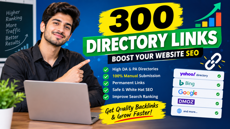 I Will Build 300 High-Quality Directory Backlinks for SEO