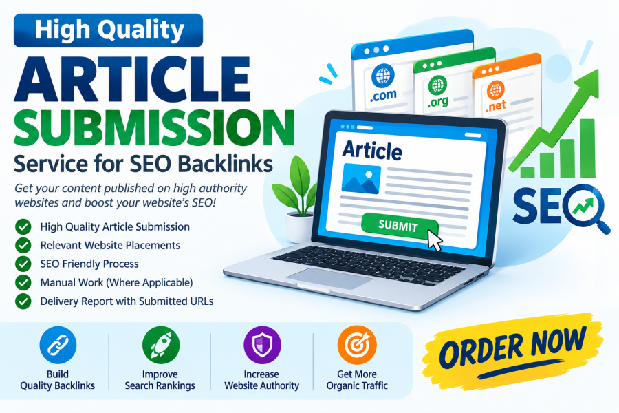 50 High Quality Article Submission Service for SEO Backlinks