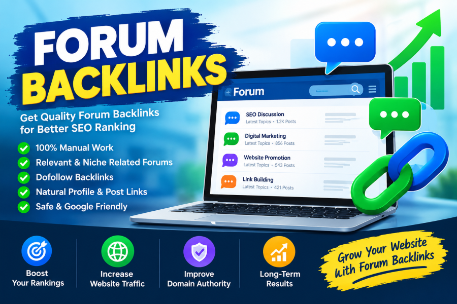  100 High Quality Forum Backlinks for SEO