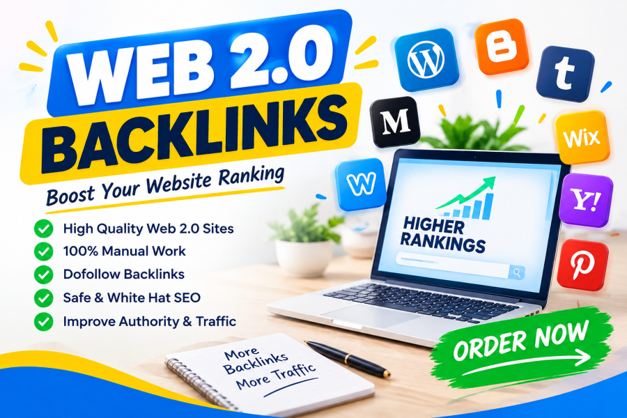 I will provide 100 high-authority Web 2.0 backlinks for your website