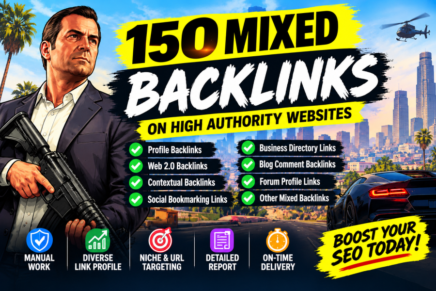 I Will Build 50 Mixed Backlinks on High Authority Websites