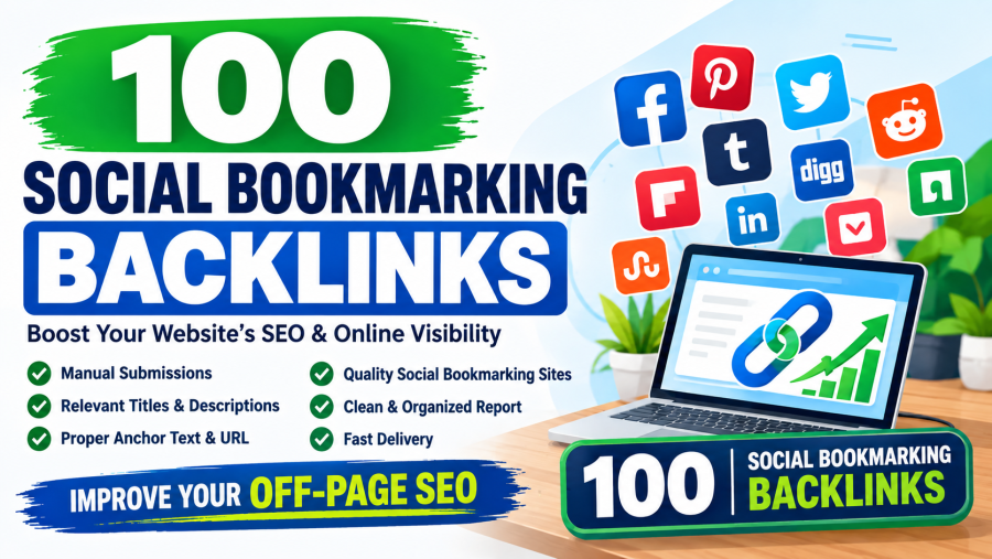 I will build high quality social bookmarking backlinks for SEO