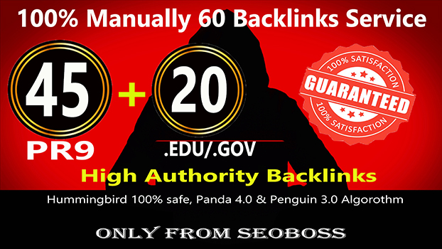 Fire your google Ranking with 45 Pr9+ 20 Edu/Gov Safe SEO Authority Backlinks