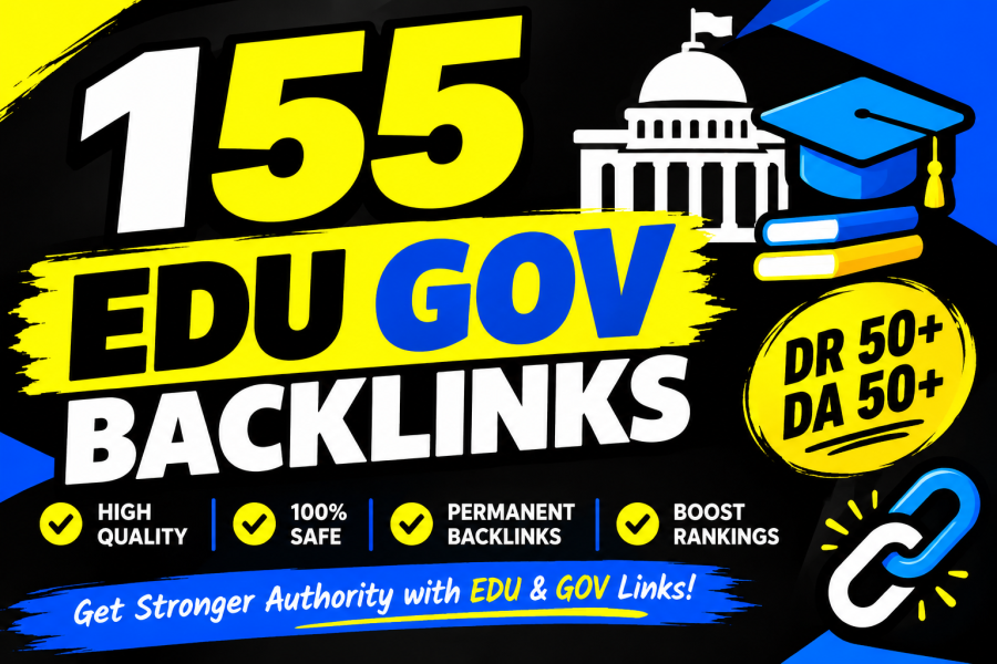 Get 155 EDU GOV Backlinks for Website SEO Authority High DA/DR