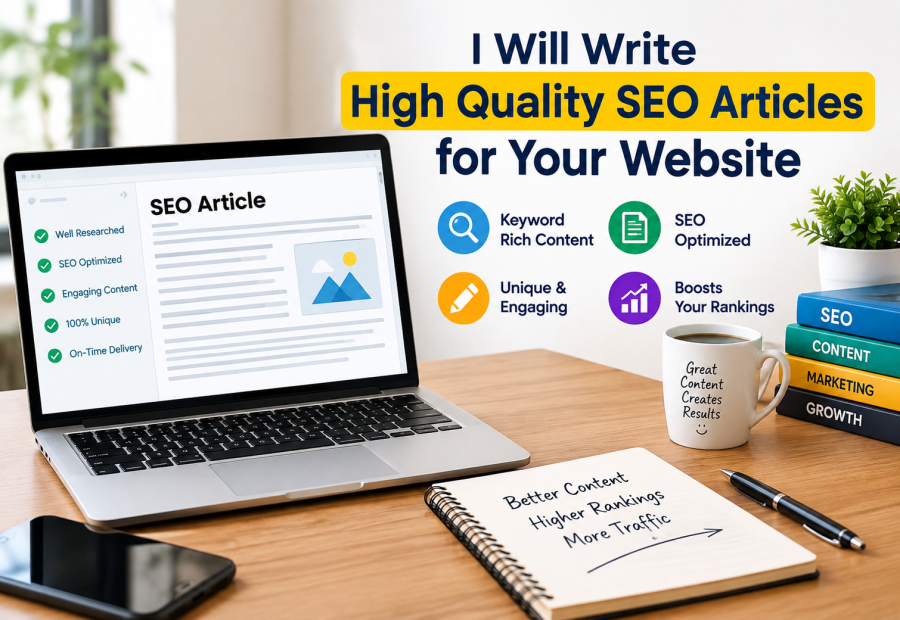 I Will Write High Quality SEO Articles for Your Website