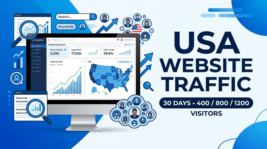 I will deliver USA website traffic to your website for 30 days