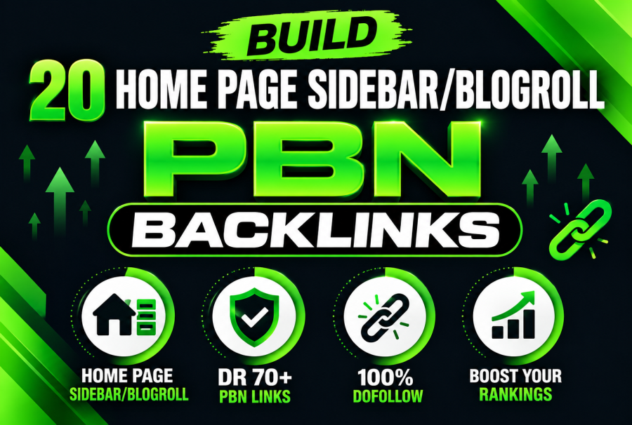 Build 20 Home Page Sidebar/Blogroll DR 70 Plus PBN Links