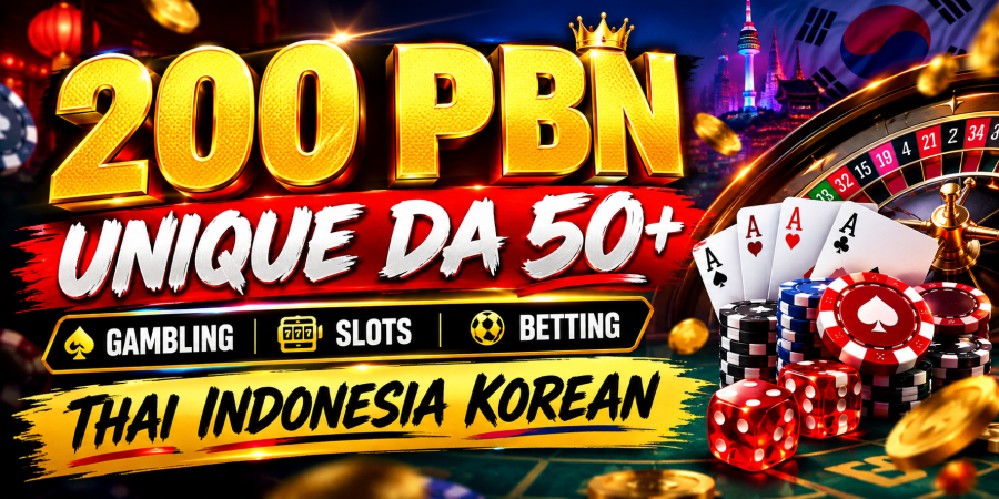 Get 200 Unique Thai, Indonesia, Korean Homepage PBN Backlinks on DA 50+ Domains