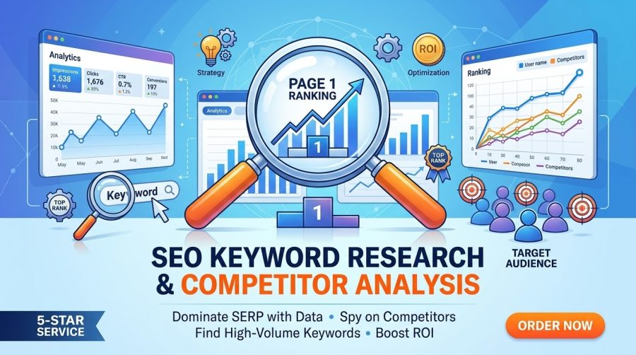 I will provide profitable SEO keywords and competitor research for ranking