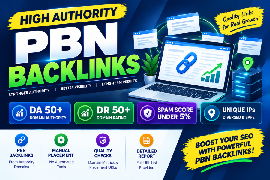 High Authority PBN Backlinks DA 50+ DR 50+ | Unique IPs