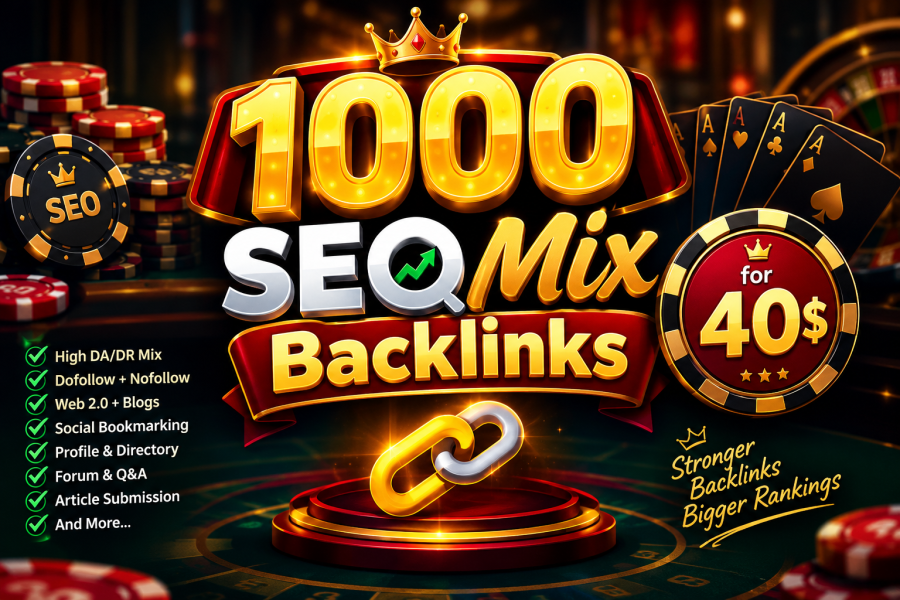1000 SEO Mix Backlinks &ndash; High DA/DR SEO Package