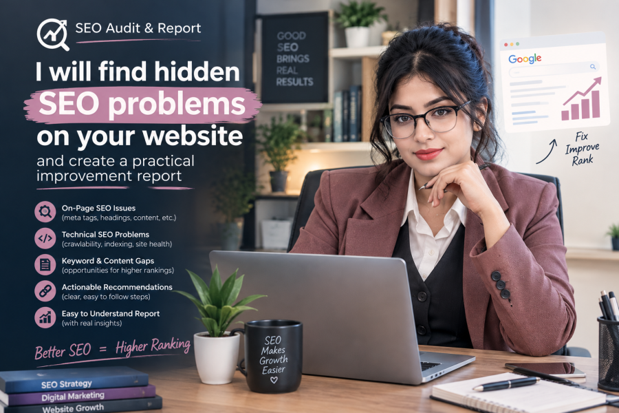 I will find hidden SEO problems on your website and create a practical improvement report
