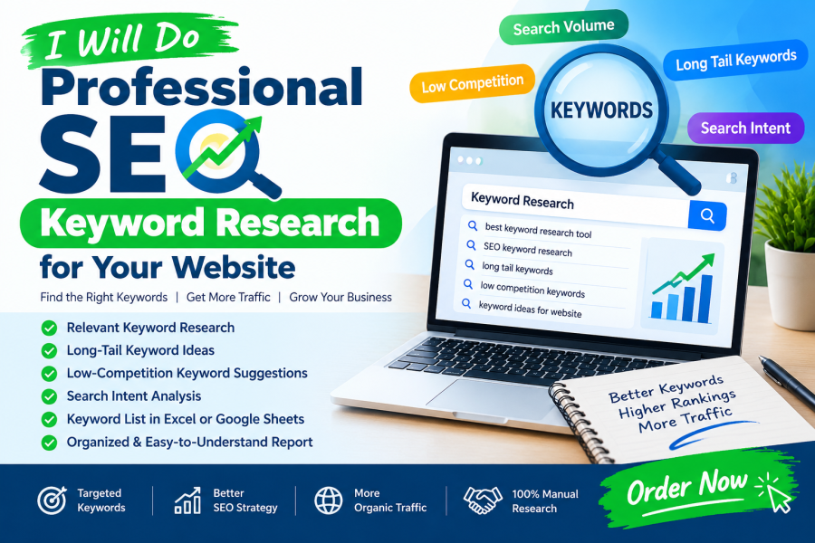 I Will Find the Best SEO Keywords for Your Website to Improve Search Visibility