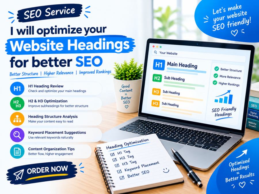 I will optimize your website headings for better SEO