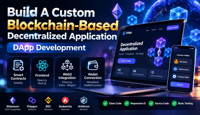 I Will Develop Your Solidity Smart Contract And Web3 DApp